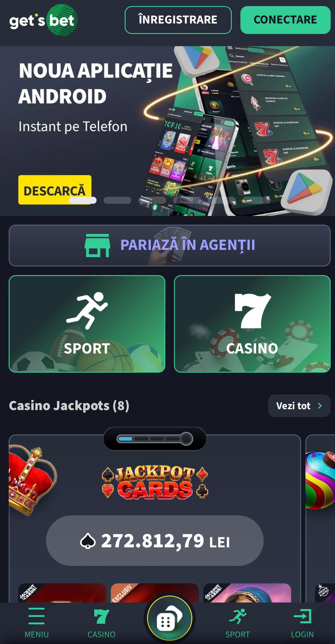 aplicatie gets bet