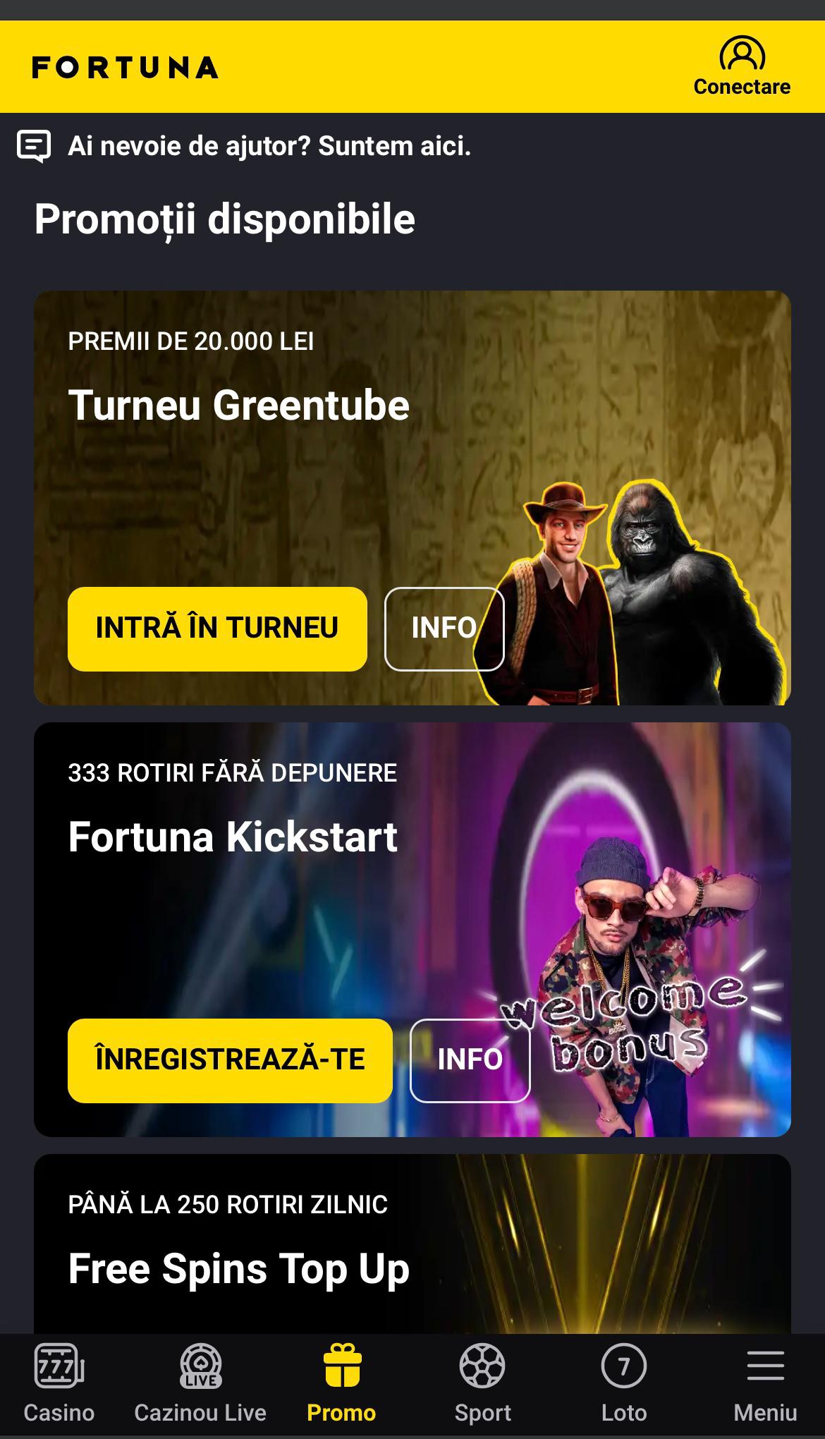 bonusuri fortuna casino