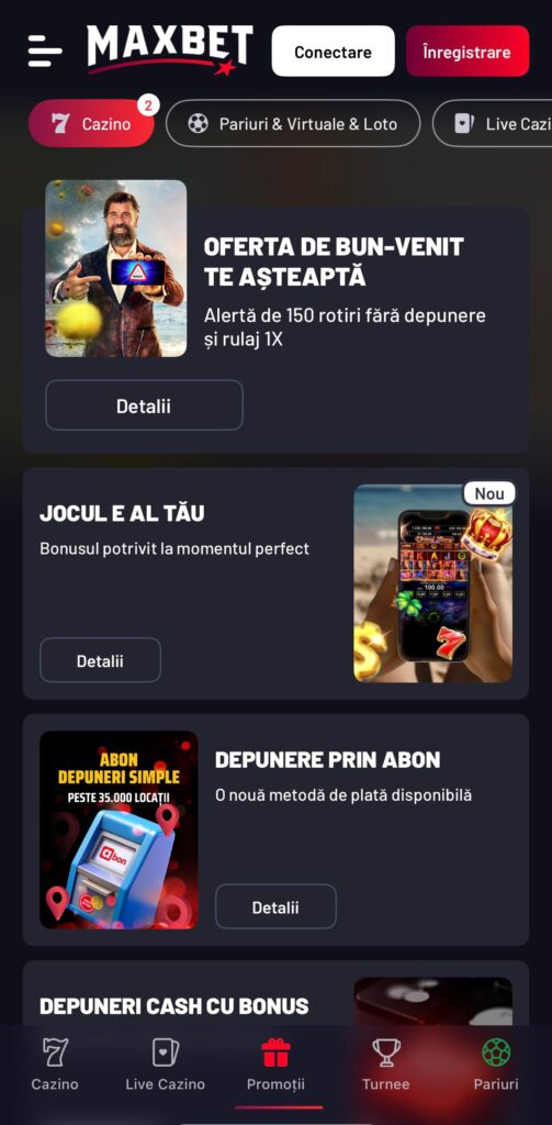 bonusuri maxbet