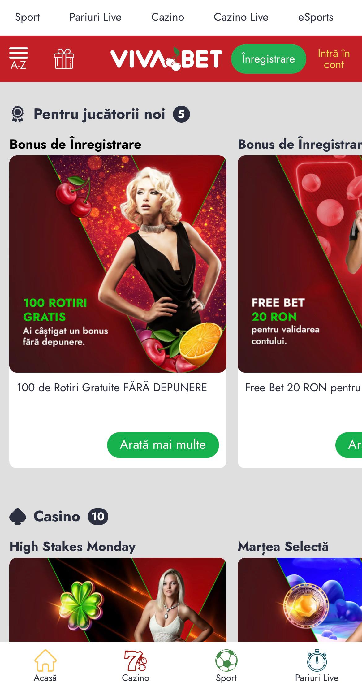 bonusuri vivabet