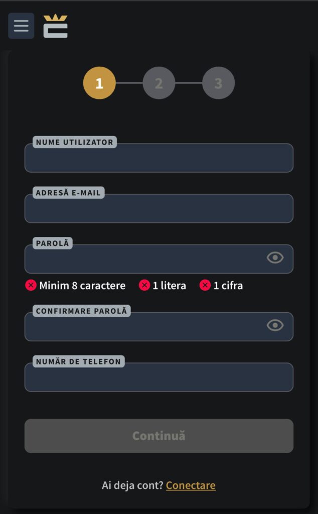 inregistrare conti