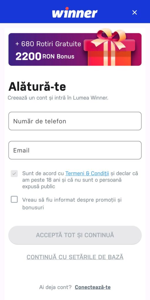 inregistrare winner