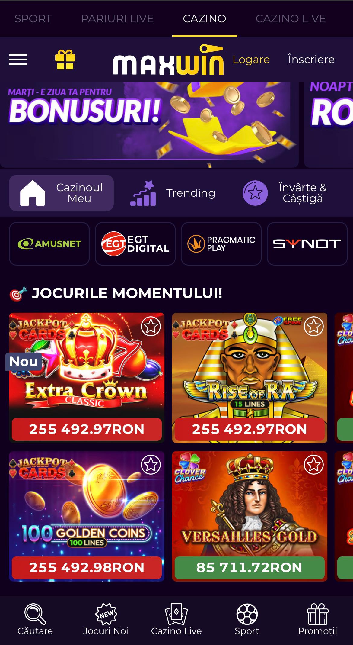jocuri maxwin