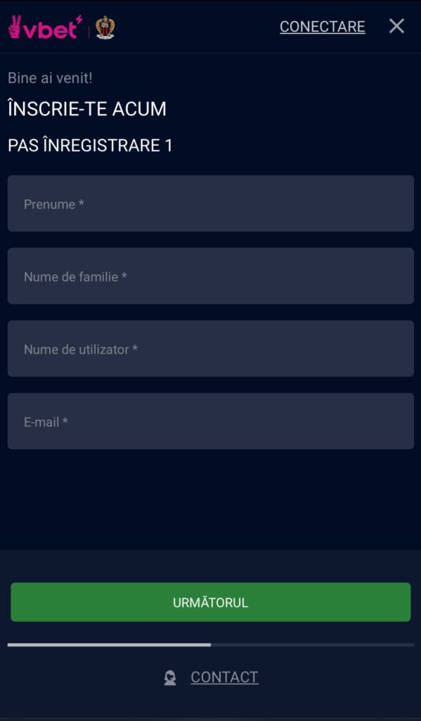 inregistrare vbet casino