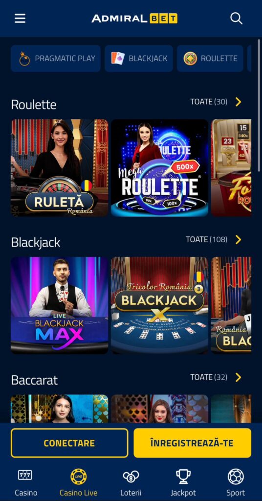admiralbet live casino