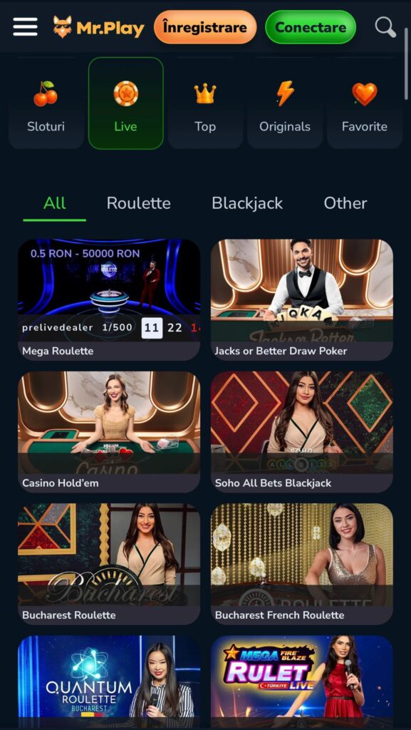 live casino mr play