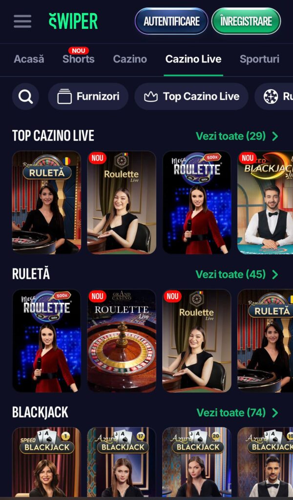 swiper live casino
