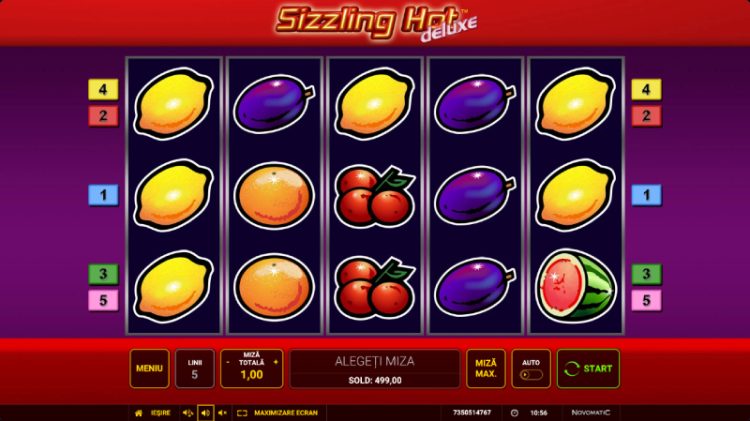 sizzling hot deluxe pacanele